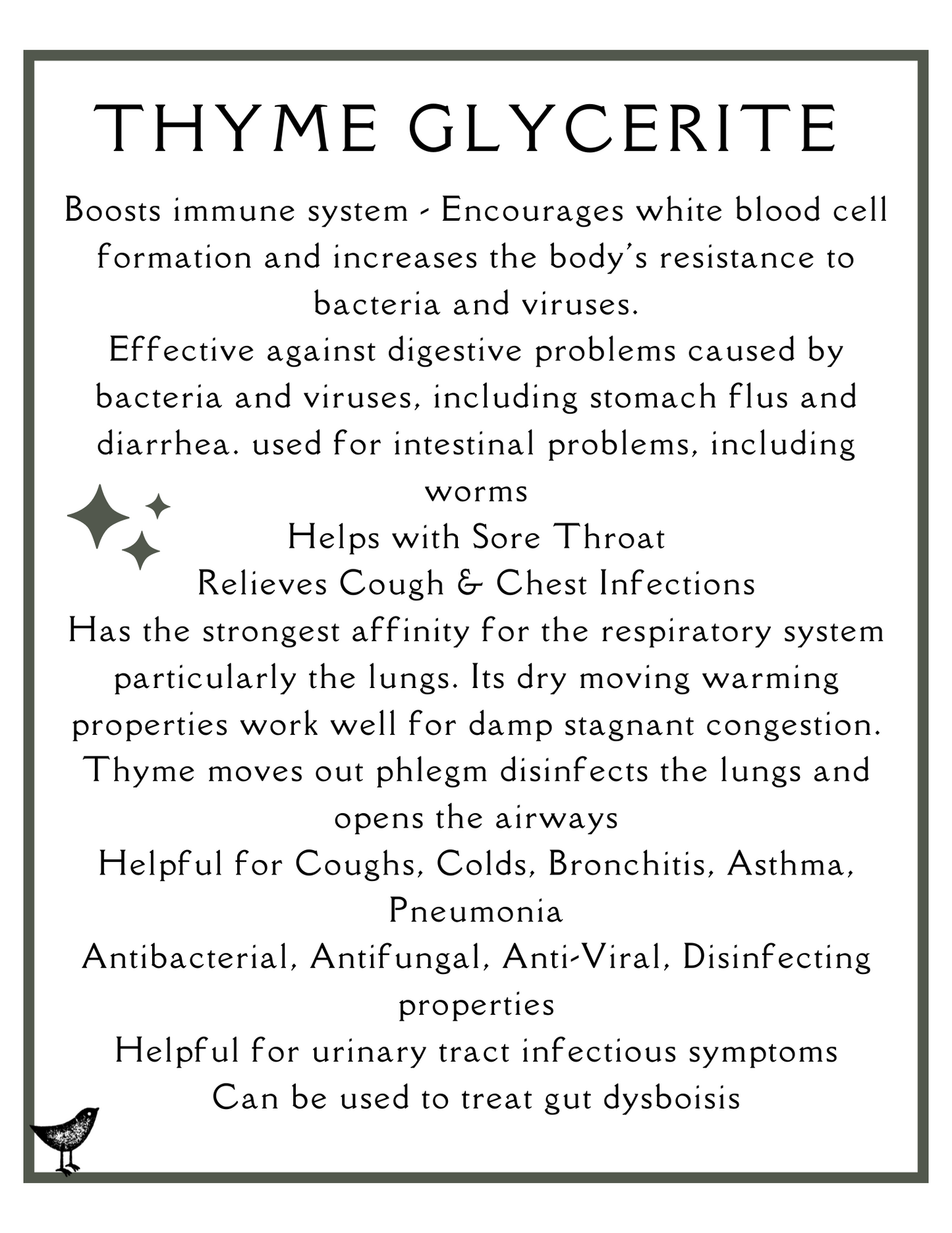 Thyme Glycerite