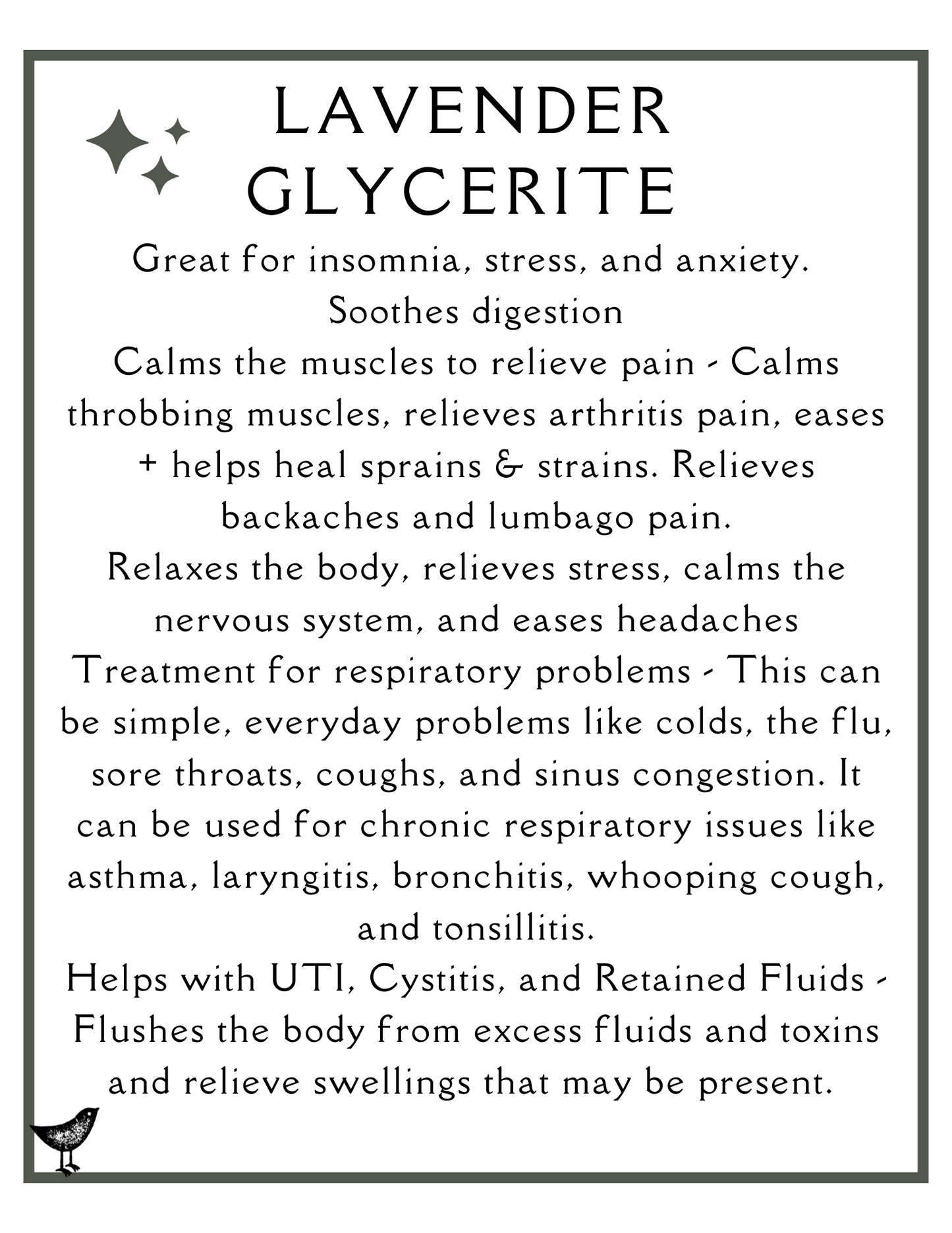 Lavender Glycerite
