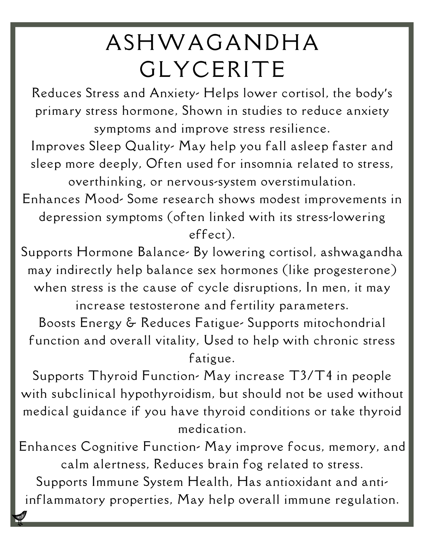 Ashwagandha Glycerite