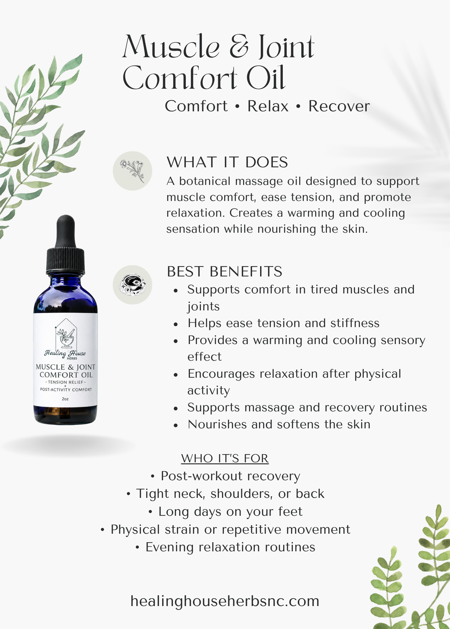 Muscle & Joint Comfort Oil