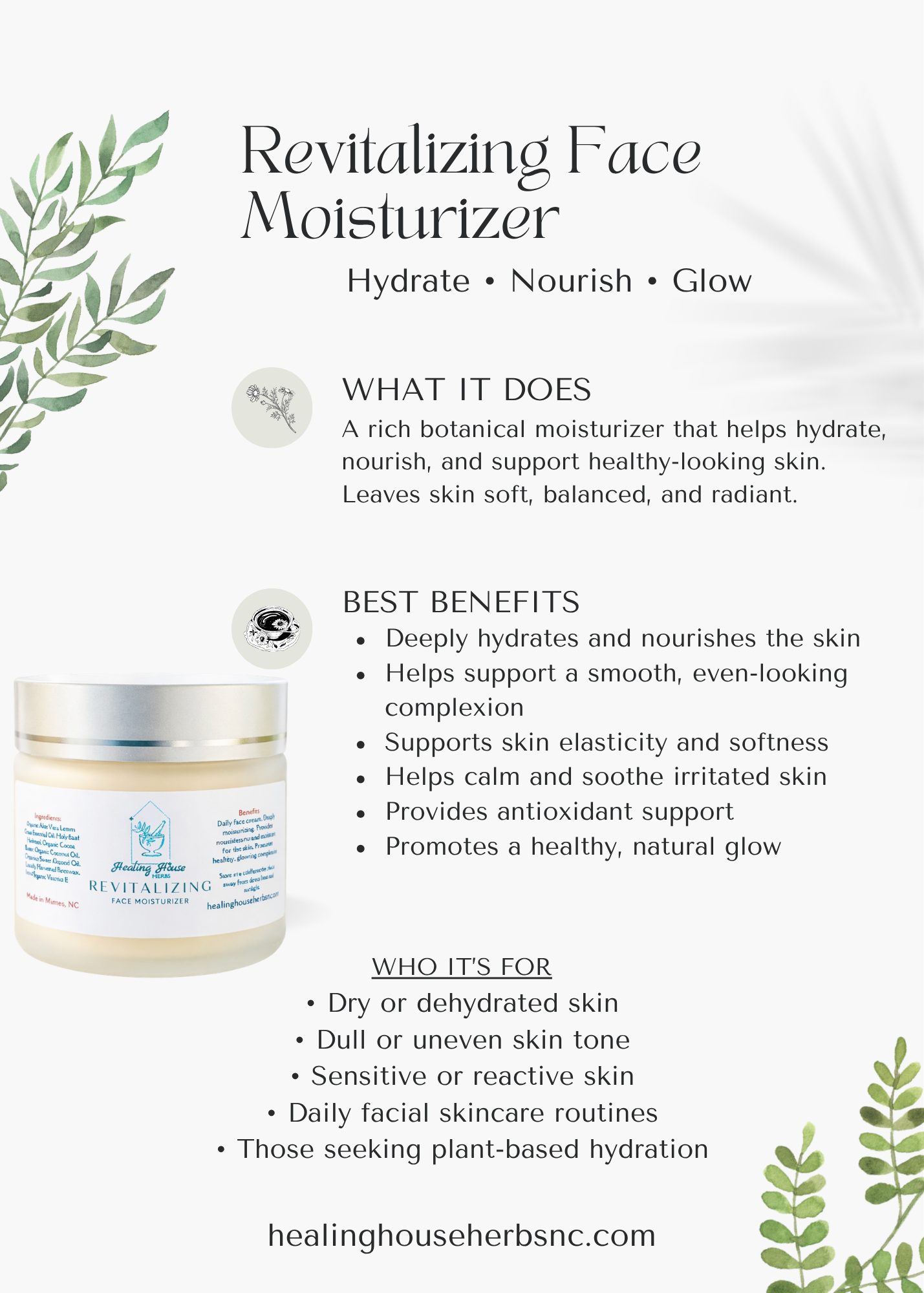 Revitalizing Face Moisturizer