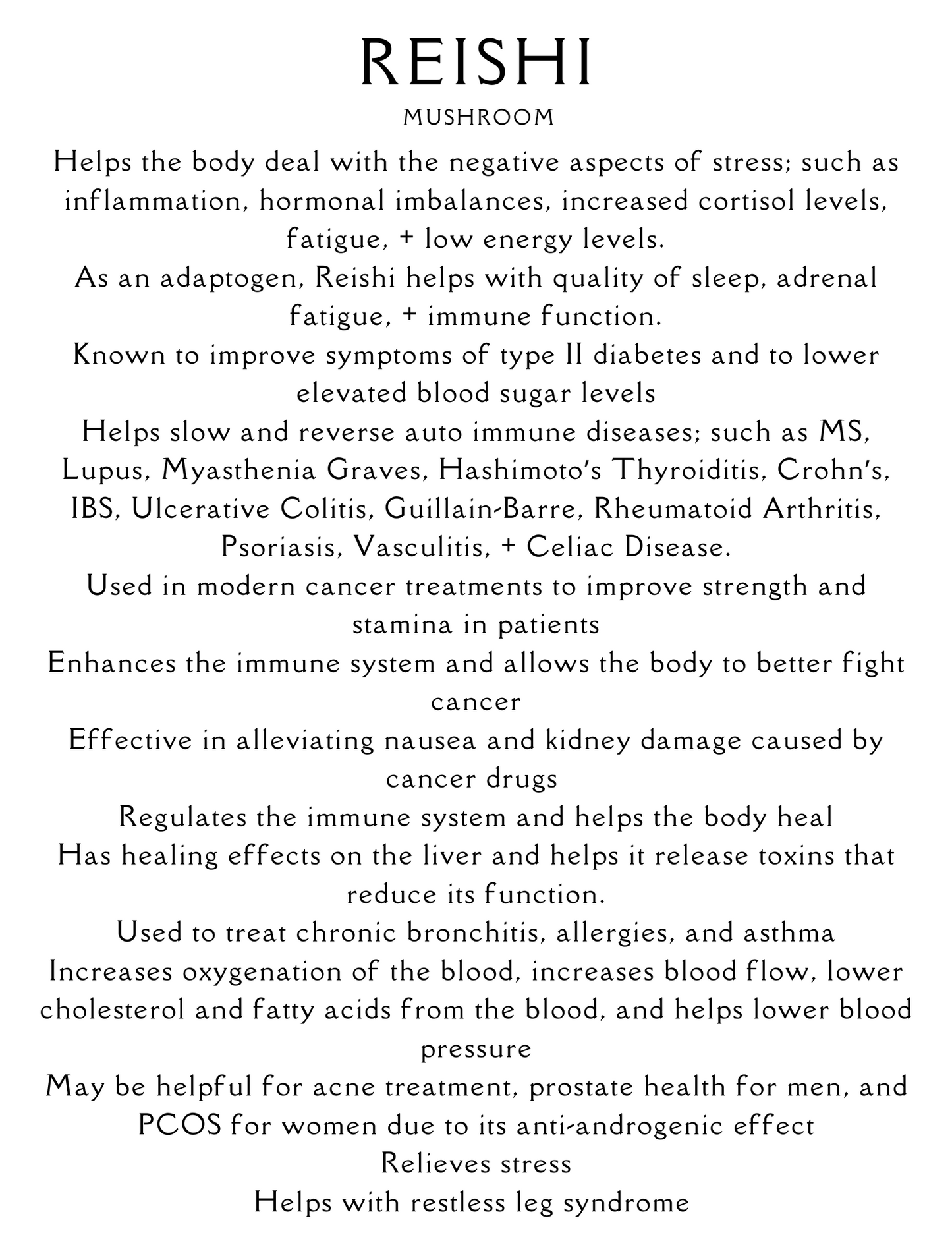 Reishi Glycerite